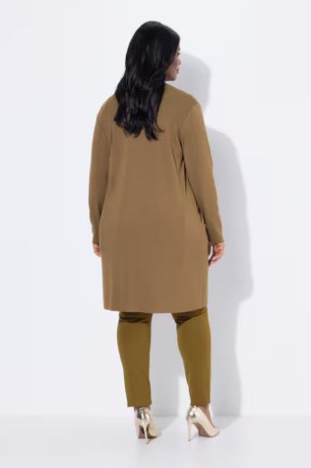 Plus size veliki brojevi Kardigan dugi model s džepovima za punije