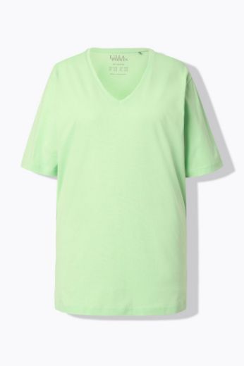 Plus size veliki brojevi Majica V izrez Basic za punije