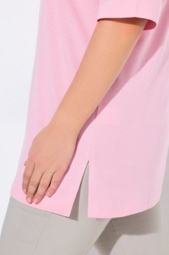 Plus size veliki brojevi Majica V izrez Basic za punije