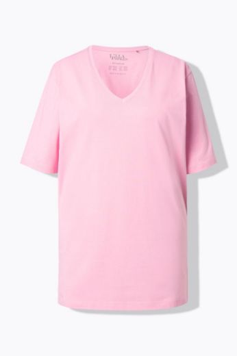 Plus size veliki brojevi Majica V izrez Basic za punije