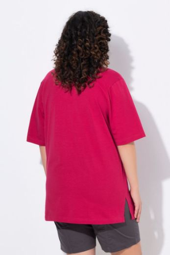 Plus size veliki brojevi Majica V izrez Basic za punije