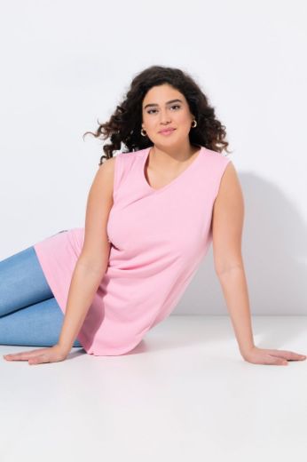 Plus size veliki brojevi Majica V izrez Basic top za punije