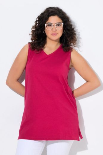 Plus size veliki brojevi Majica V izrez Basic top za punije