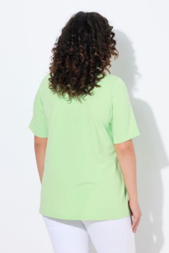 Plus size veliki brojevi Majica A kroj V ovratnik za punije