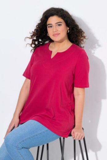 Plus size veliki brojevi Majica A kroj V ovratnik za punije