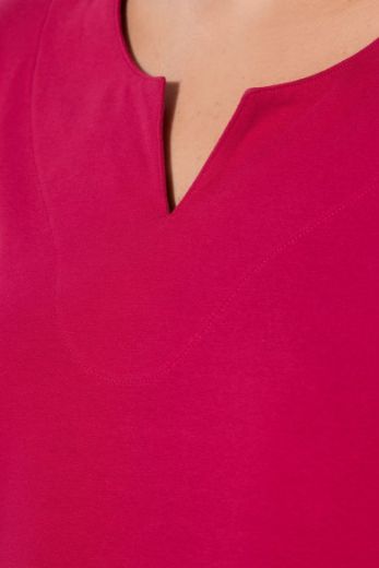 Plus size veliki brojevi Majica A kroj V ovratnik za punije