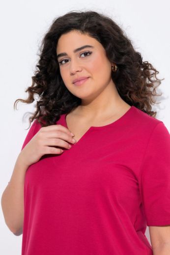 Plus size veliki brojevi Majica A kroj V ovratnik za punije