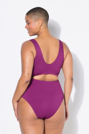 Plus size veliki brojevi Kupaći kostim jednodijelni s otvorima za punije