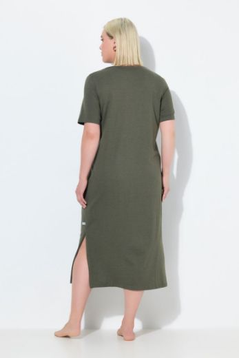 Plus size veliki brojevi Spavaćica s dodatkom ukrasne čipke na ovratniku za punije