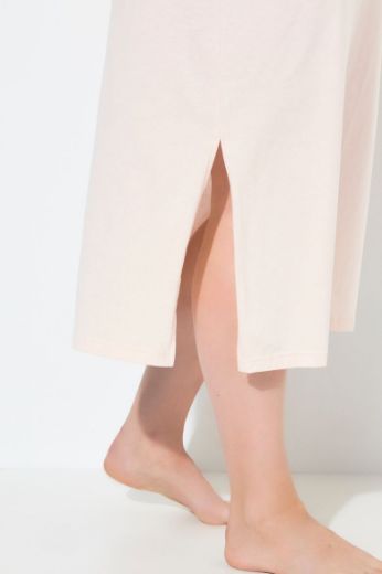 Plus size veliki brojevi Spavaćica s dodatkom ukrasne čipke na ovratniku za punije