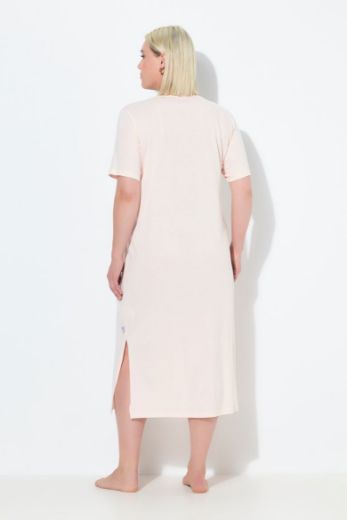 Plus size veliki brojevi Spavaćica s dodatkom ukrasne čipke na ovratniku za punije