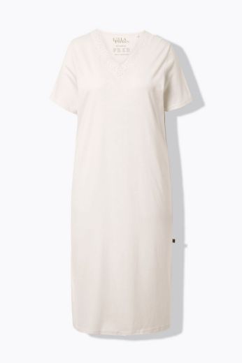 Plus size veliki brojevi Spavaćica s dodatkom ukrasne čipke na ovratniku za punije