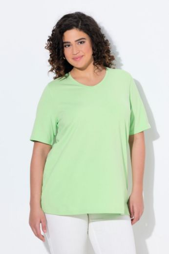 Plus size veliki brojevi Majica V izreza A kroja kratkih rukava za punije