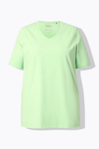 Plus size veliki brojevi Majica V izreza A kroja kratkih rukava za punije