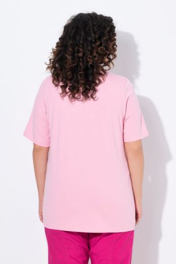 Plus size veliki brojevi Majica V izreza A kroja kratkih rukava za punije