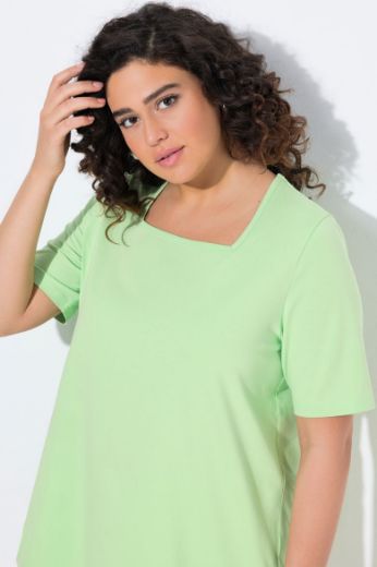 Plus size veliki brojevi Majica kratkih rukava A kroja za punije