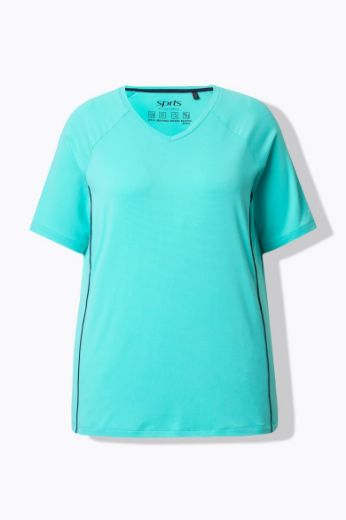 Plus size veliki brojevi Majica sportska kratkih rukava V izreza za punije