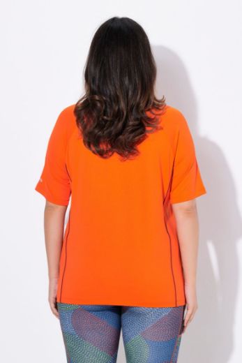 Plus size veliki brojevi Majica sportska kratkih rukava V izreza za punije