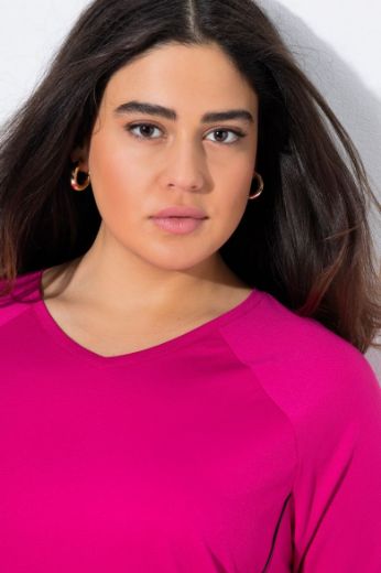 Plus size veliki brojevi Majica sportska kratkih rukava V izreza za punije