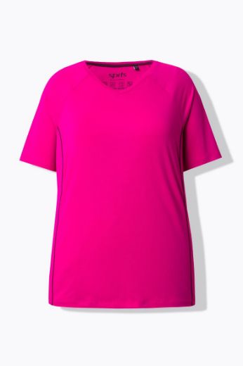 Plus size veliki brojevi Majica sportska kratkih rukava V izreza za punije