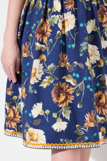 Plus size veliki brojevi Suknja cvijetnog uzorka za punije