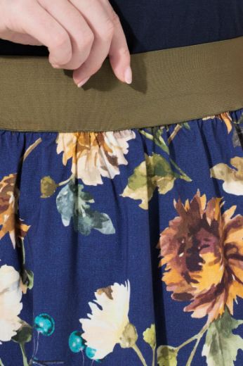 Plus size veliki brojevi Suknja cvijetnog uzorka za punije