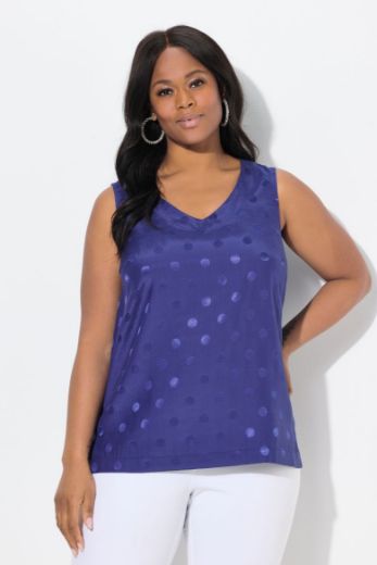 Plus size veliki brojevi Bluza bez rukava V izreza za punije