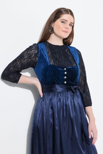 Plus size veliki brojevi Bluza s 3/4 rukavima elastičnog ruba za punije