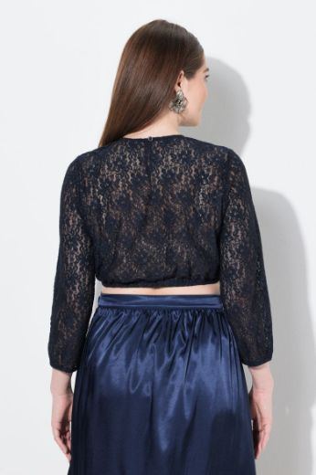 Plus size veliki brojevi Bluza s 3/4 rukavima elastičnog ruba za punije