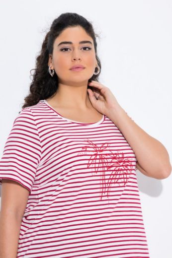 Plus size veliki brojevi Majica kratkih rukava okruglog izreza A kroja za punije
