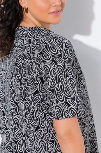 Plus size veliki brojevi Majica kratkih rukava A kroja V izreza za punije