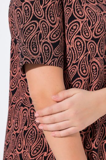 Plus size veliki brojevi Majica kratkih rukava A kroja V izreza za punije