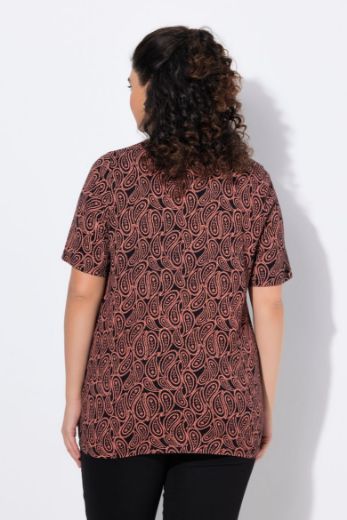 Plus size veliki brojevi Majica kratkih rukava A kroja V izreza za punije