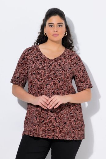 Plus size veliki brojevi Majica kratkih rukava A kroja V izreza za punije