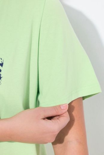 Plus size veliki brojevi Majica kratkih rukava V izreza A kroja za punije