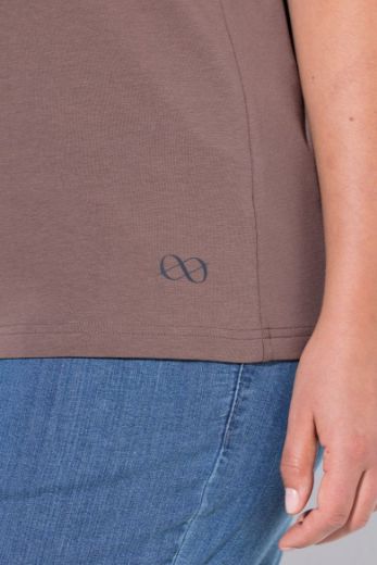 Plus size veliki brojevi Majica sa v izrezom i kratkih rukava za punije