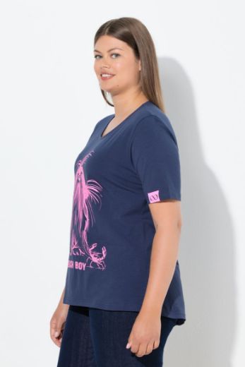 Plus size veliki brojevi Majica kratkih rukava okruglog ovratnika za punije