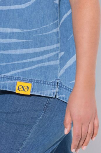 Plus size veliki brojevi Bluza kratkih rukava V ovratnika za punije
