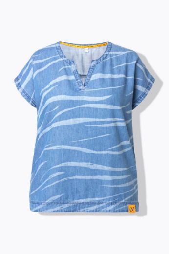 Plus size veliki brojevi Bluza kratkih rukava V ovratnika za punije