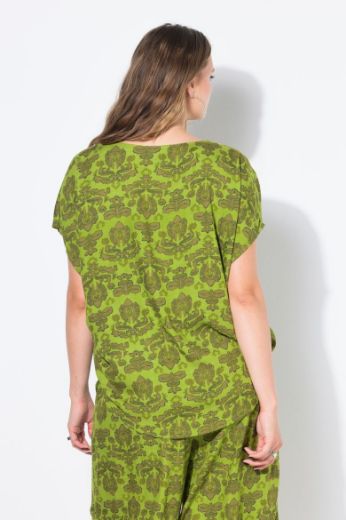 Plus size veliki brojevi Bluza kratkih rukava V ovratnika za punije