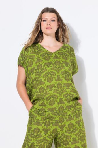 Plus size veliki brojevi Bluza kratkih rukava V ovratnika za punije