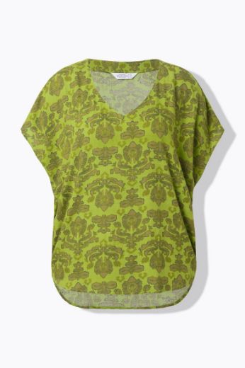 Plus size veliki brojevi Bluza kratkih rukava V ovratnika za punije
