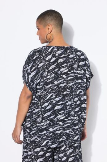 Plus size veliki brojevi Bluza kratkih rukava V ovratnika za punije
