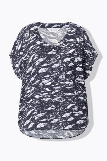Plus size veliki brojevi Bluza kratkih rukava V ovratnika za punije