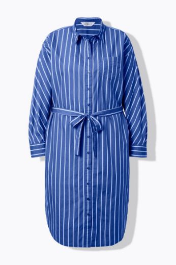 Plus size veliki brojevi Haljina na pruge za punije