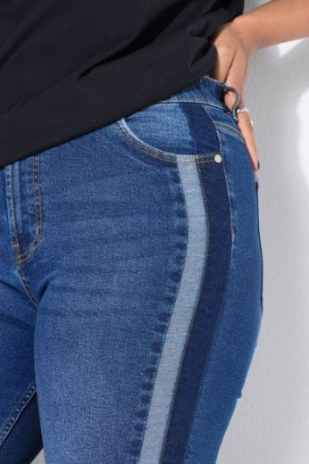 Plus size veliki brojevi Traperice povišenog struka za punije