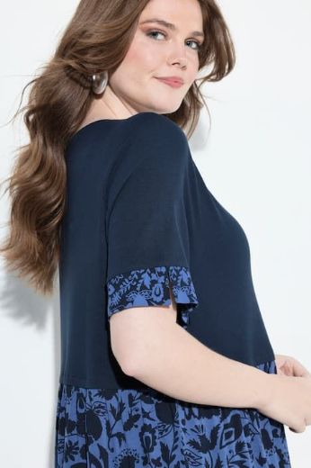 Plus size veliki brojevi Haljina kratkih rukava A kroja za punije