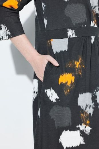Plus size veliki brojevi Haljina maxi 3/4 rukava za punije