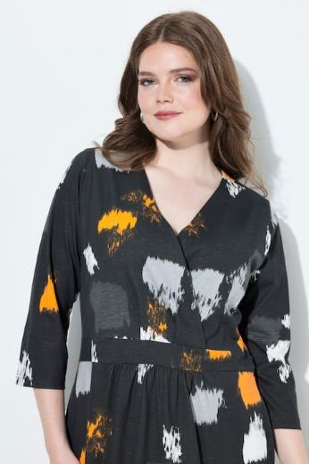 Plus size veliki brojevi Haljina maxi 3/4 rukava za punije