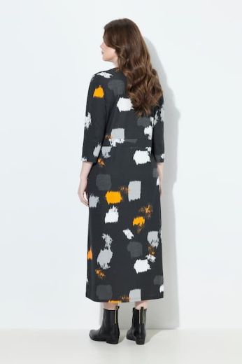 Plus size veliki brojevi Haljina maxi 3/4 rukava za punije